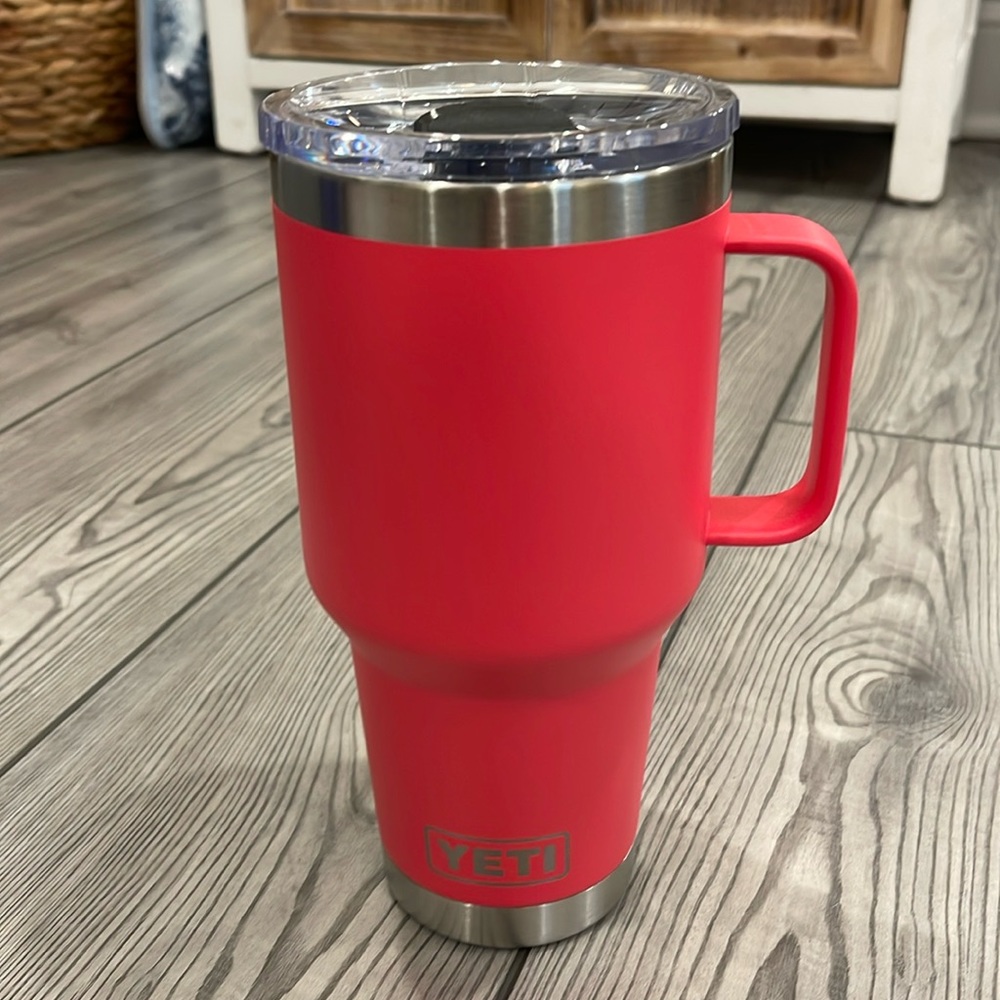 Yeti Red Tumbler with Handle